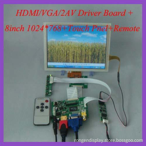 8inch LCD Screen with Touch Panel and Driver Board